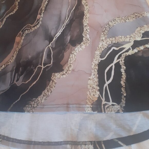 Just Fashion Now Dress Short Sleeve Abstract Pattern Size Medium - Picture 5 of 5